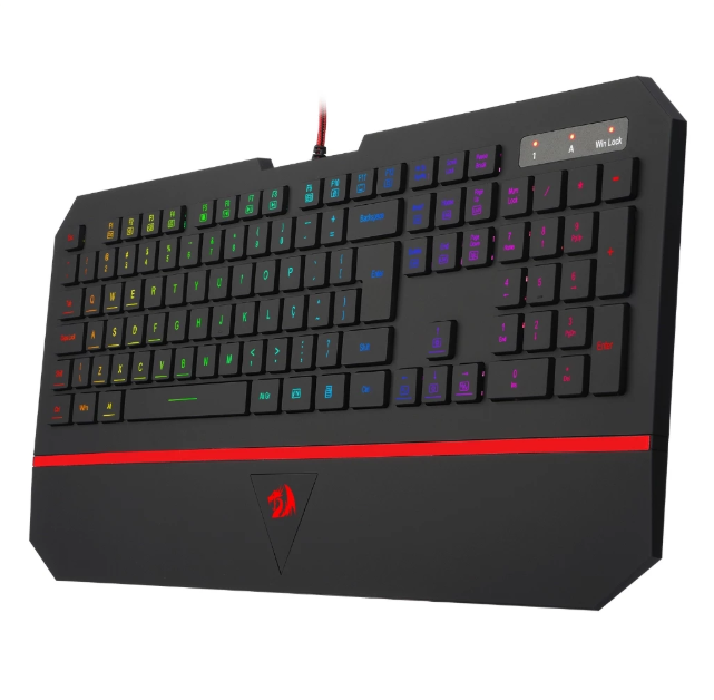 Teclado Gamer Membrana Redragon Karura 2 Preto RGB K502RGB