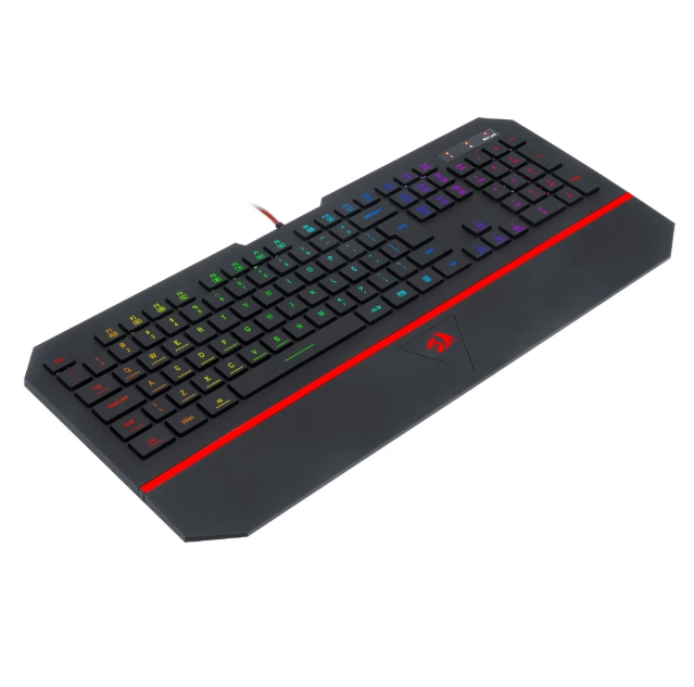 Teclado Gamer Membrana Redragon Karura 2 Preto RGB K502RGB