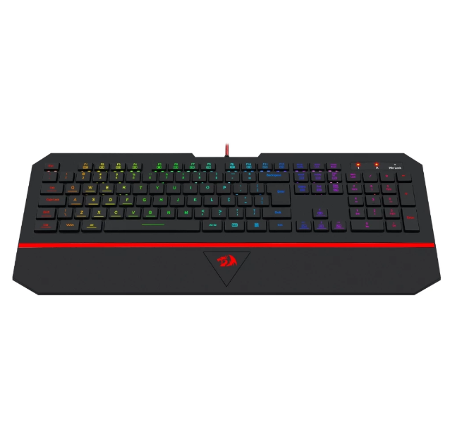 Teclado Gamer Membrana Redragon Karura 2 Preto RGB K502RGB