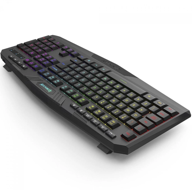 Teclado Gamer Redragon Harpe, Wireless, RGB, Membrana, ABNT2, Full-Size, Preto, K503-KS