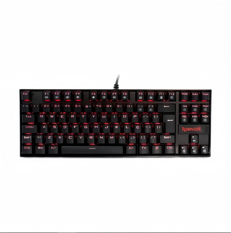Teclado Mecânico Gamer Redragon Kumara Led Vermelho K552 Switch Brown